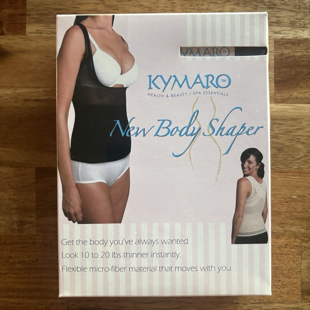 Kymaro Shapewear New Body Shaper Black Size XL (4) See Chart TOP ONLY-NEW IN BOX